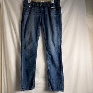 Paige Jeans Womens 29 Jimmy Jimmy Skinny Stretch Dark Blue Casual Slim Denim USA